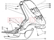 Front shield-Footboard-Spoiler - Piaggio Typhoon 50 XR 2T