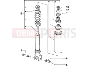 Rear shock absorber - Piaggio Typhoon 50 XR 2T