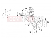 PIAGGIO X7 125 ie Rear cover - Splash guard