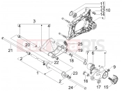 PIAGGIO X7 125 ie Swinging arm