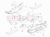 Central cover - Footrests - Piaggio X8 200 2006
