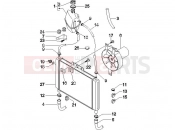 Cooling system - Piaggio X8 200 2006