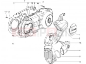 Crankcase cover - Crankcase cooling - Piaggio X8 200 2006