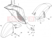Wheel huosing - Mudguard - Piaggio X8 200 2006