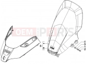 Windshield - Glass - Piaggio X8 200 2006