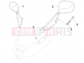 PIAGGIO X8 400 ie Driving mirror/s