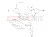 PIAGGIO X8 400 ie Driving mirror/s