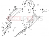 PIAGGIO X8 400 ie Side cover - Spoiler