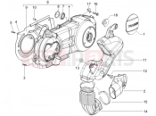 PIAGGIO X9 125 Evolution Crankcase cover - Crankcase cooling