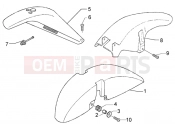 PIAGGIO X9 200 Evolution Wheel compartment- mudguard