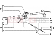 Handlebars component parts - Piaggio Zip 125 4T