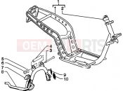 Chasis-central stand - Piaggio Zip 50 4T