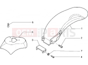 PIAGGIO Front and rear mudguard