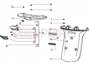 PIAGGIO Rear tail lamp - Rear guard