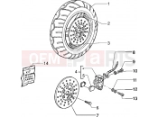 Front wheel - Caliper - Piaggio Zip 50 disc brake