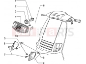 Headlamp - Piaggio Zip 50 disc brake