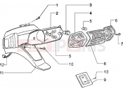 Rear tail lamp - Piaggio Zip 50 disc brake