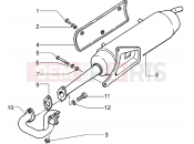 Silencer - Piaggio Zip 50 disc brake