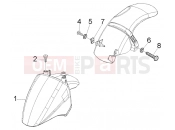 PIAGGIO Front and rear mudguard