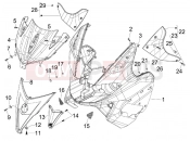 Front shield - Aprilia SR MAX 125 2011