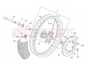 APRILIA MX 50 Front wheel