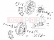 Front wheel - Derbi Atlantis 50 4T 2007