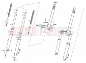 Front fork - Derbi Atlantis 50 4T 2009