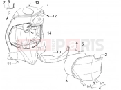 DERBI Boulevard 150 4T Front glove-box - Knee-guard panel