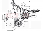 Eengine and frame - Derbi ETX 150 2019