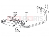Muffler assembly - Derbi ETX 150 2019
