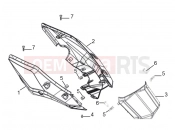 Rear cover - Derbi ETX 150 2019