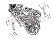 Rear shock absorber - Derbi ETX 150 2019
