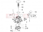 Carburetor's components - Derbi Sonar 125 2011