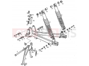 DERBI Variant Courier 50 Swing arm - Shock absorber