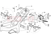 gilera DNA 180 Chassis-Central stand