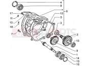 gilera DNA 180 Rear wheel shaft