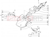 gilera 2006 DNA 50 Front headlamps - Turn signal lamps