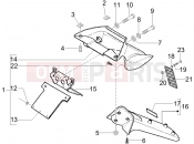 gilera 2006 DNA 50 Rear cover - Splash guard