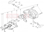 gilera 2006 DNA 50 Rear headlamps - Turn signal lamps