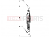 gilera 2006 DNA 50 Rear suspension - Shock absorber/s