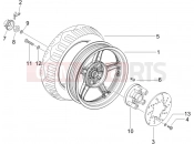 gilera 2006 DNA 50 Rear wheel