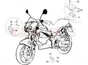 gilera 2006 DNA 50 Remote control switches - Battery - Horn