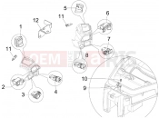 gilera 2009 Fuoco 500 Selectors - Switches - Buttons