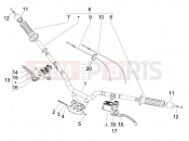 gilera 2011 Fuoco 500 Handlebars - Master cil.