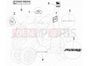 gilera 2011 Fuoco 500 Plates - Emblems