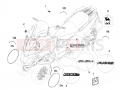 gilera 2013 Fuoco 500 LT Plates - Emblems