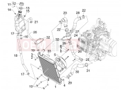 gilera 2007 GP 800 Cooling system