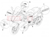 gilera 2007 GP 800 Plates - Emblems