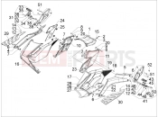 Central cover - Footrests - Gilera GP 800 2010