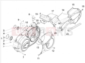 Crankcase cover - Crankcase cooling - Gilera GP 800 2010